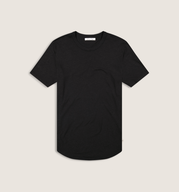 Hemp Cotton Camisa Crew Black - Image 2